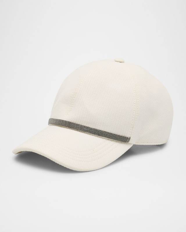 Baseball Cap W/ Beaded Tr